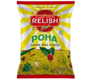 Tunch’s Relish Poha (Chiwra Rice Flakes)-1 Kg Poha Packet